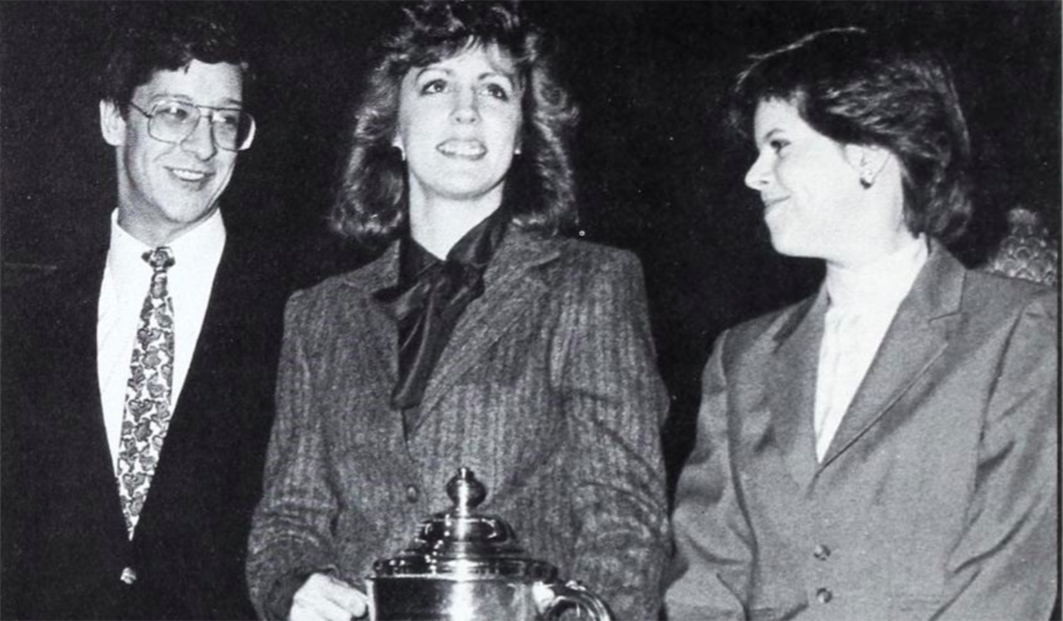 Wake Forest National Moot Court Team of Scott C. Lovejoy (JD ’87), Karen S. Williams (JD ’87), and Donna S. Sisson Richter (JD ’87).